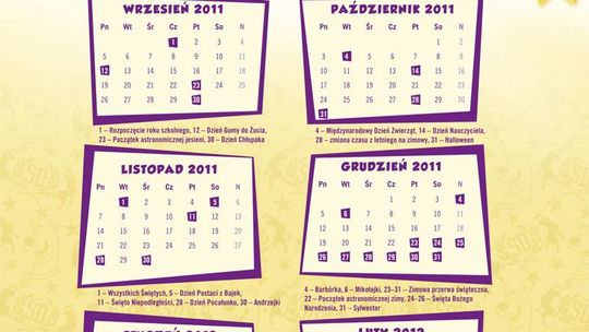1 września w Dzienniku Wschodnim Kalendarz Ucznia 