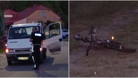 10-latka wjechała rowerem pod ciężarówkę. Interweniował medyczny śmigłowiec