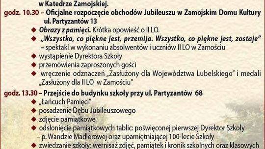 100 lat minęło jak jeden dzień. Jubileusz II LO w Zamościu