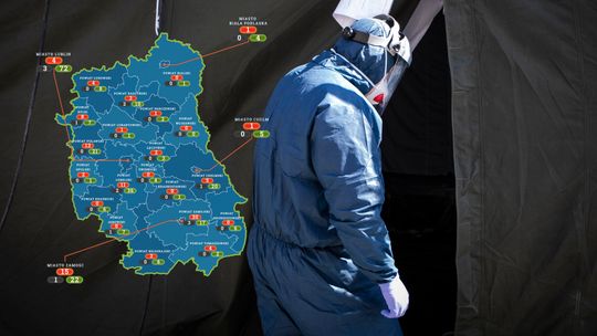 108 osób w woj. lubelskim chorych na Covid-19. W tych powiatach nie ma ani jednego aktywnego przypadku