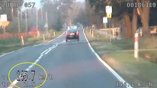 145 km/h koło szkoły. Stracił prawo jazdy i dostał surowy mandat (wideo)
