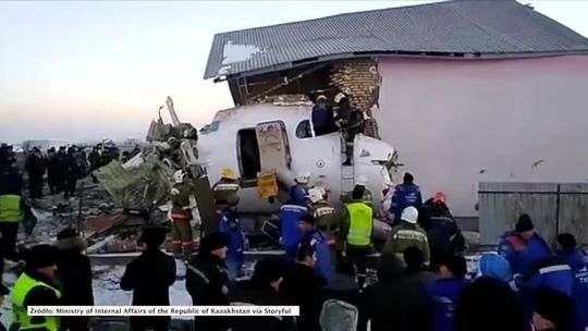 15 osób zginęło, a 66 jest rannych. Wzrósł bilans ofiar w katastrofie samolotu linii Bek Air w Kazachstanie