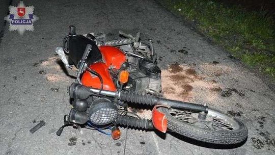 17-latek wiózł 16-latkę na motocyklu, wybiegło im zwierzę