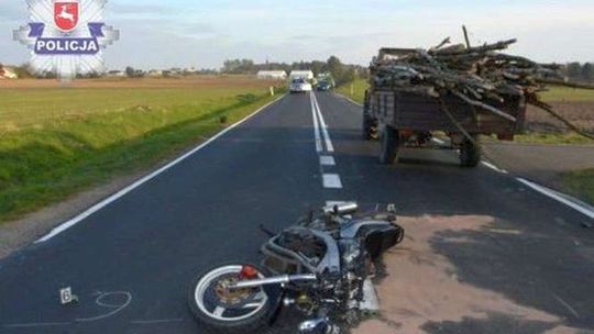 17-letni motocyklista zginął w wypadku. 15-latek trafił do szpitala
