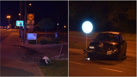 19-latek rozbił auto, bo sięgał po telefon. Prawo jazdy miał od kilku dni