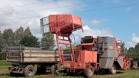 2 rolników śmiertelnie porażonych. Kombajn zaczepił o linię wysokiego napięcia