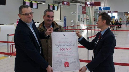 200 tysięcy pasażerów lotniska Lublin