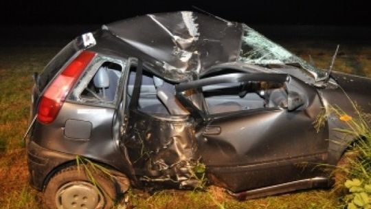 21-latek rozbił samochód na drzewie. Trafił do szpitala