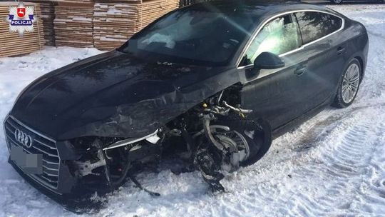 21-latek stracił prawo jazdy. Był pijany, jadąc audi uderzył w opla