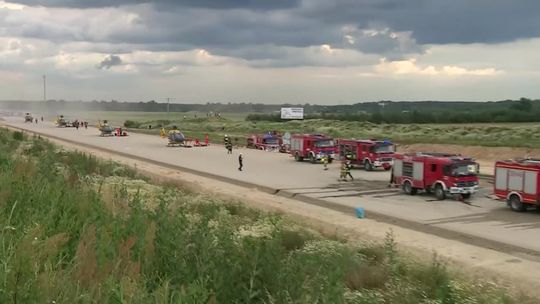 32 osoby ranne w zderzeniu dwóch ciężarówek i autobusu pod Częstochową