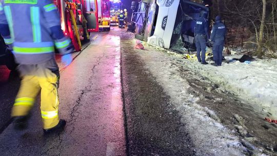 W wypadku autobusu na Mazowszu ucierpiały 34 osoby