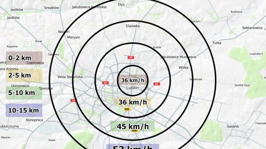 36 km/h w centrum. Tak się jeździ w Lublinie