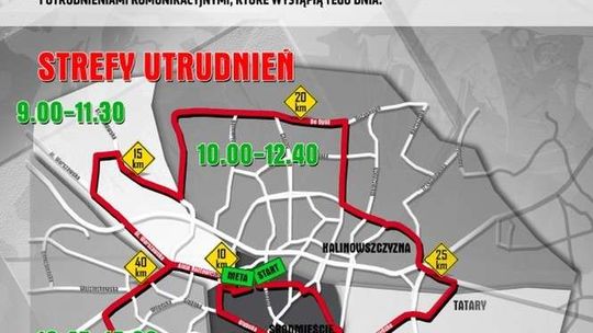 5. Maraton Lubelski - trasa biegu, utrudnienia w ruchu. Które ulice lepiej omijać?