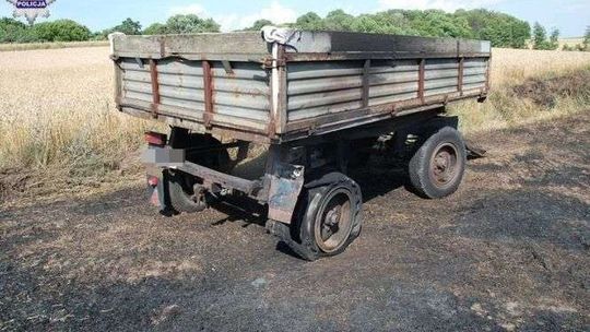 58-latek zginął podczas prac na polu. Próbował gasić pożar