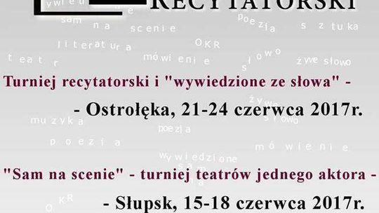 62. Ogólnopolski Konkurs Recytatorski. Turniej Wojewódzki