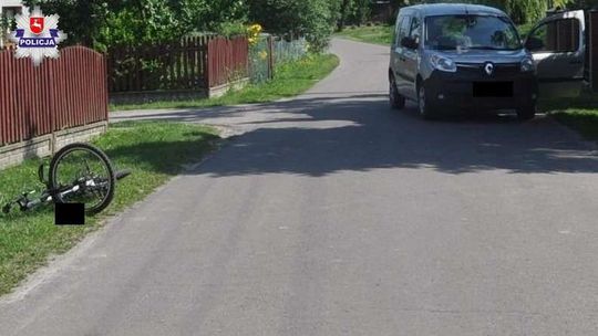 7-latek wyjechał rowerem wprost pod samochód