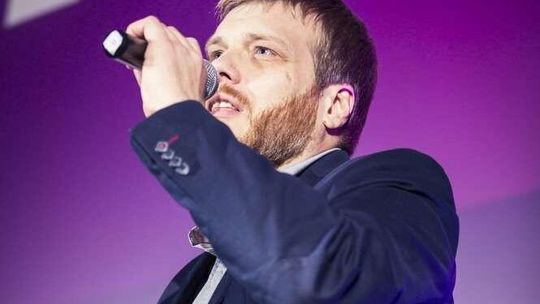 Adrian Zandberg z Partii Razem w Łukowie, Białej Podlaskiej i Lublinie