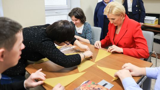 Agata Kornhauser-Duda w Zamościu. Kolejny raz odwiedziła niepełnosprawnych