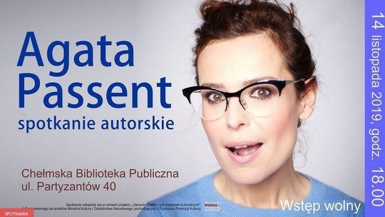 Agata Passent w Chełmskiej Bibliotece Publicznej