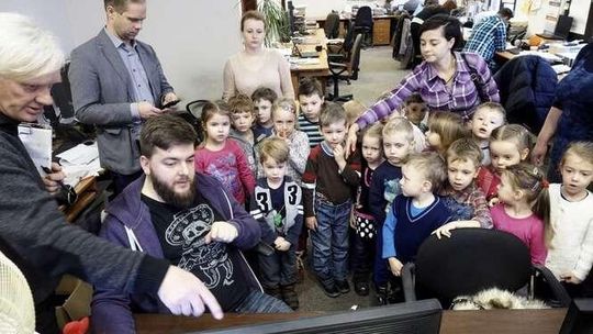 Akademia Wesołych Przedszkolaków z wizytą w Dzienniku Wschodnim