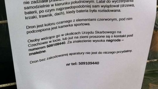 Alarm 24: Ktokolwiek widział, ktokolwiek wie. Zaginął dron