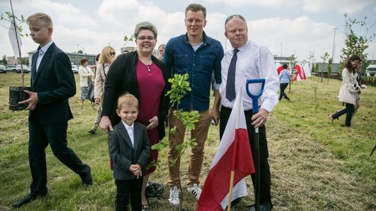 Aleja dębów w Zamościu na 100. rocznicę odzyskania niepodległości [zdjęcia]