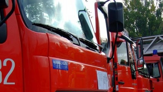 Annówka: TIR zapalił się na drodze