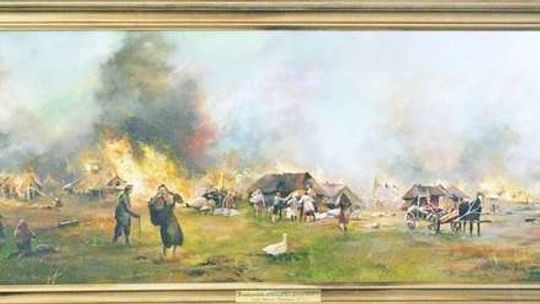 Apokalipsa sprzed 71 lat zainspirowała malarza. Prezent dla Wąwolnicy