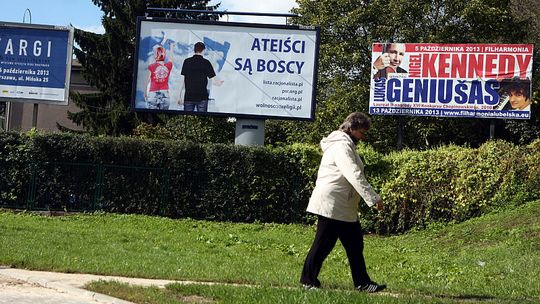 Ateiści znów na plakatach w Lublinie