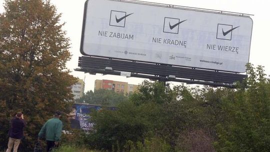 Ateistyczne billboardy pojawiły się w Lublinie