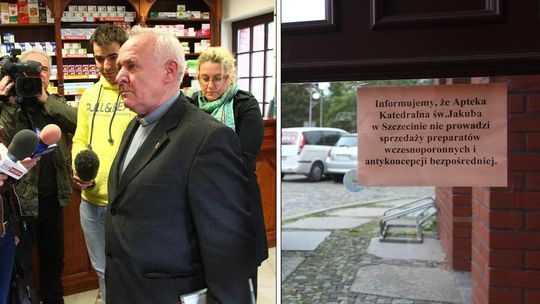Awantura przed apteką katedralną. \"Kobiet NIE obsługujemy\"