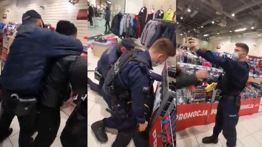 Awantura w Zamościu. Rzucił się z pięściami na policjanta. Odpowiedział gazem i paralizatorem [nagrania]