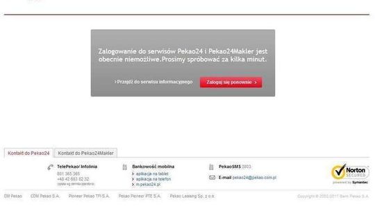 Awaria systemu elektronicznego banku