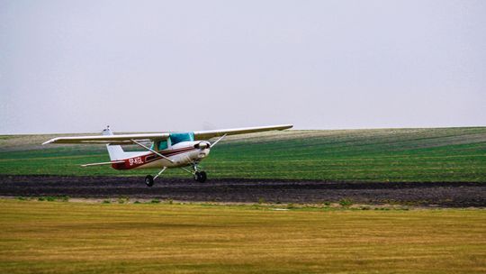 Awaryjne lądowanie samolotu. Za sterami siedział student z Chełma