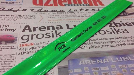 Bądź widoczny! Dzisiaj z Dziennikiem opaska odblaskowa