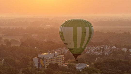 Balony nad Nałęczowem. Tak zawody wyglądały z powietrza