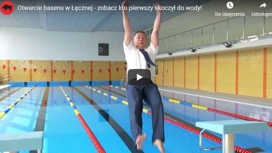 Basen w Łęcznej zamknięty tuż po otwarciu. Powodem skok burmistrza?