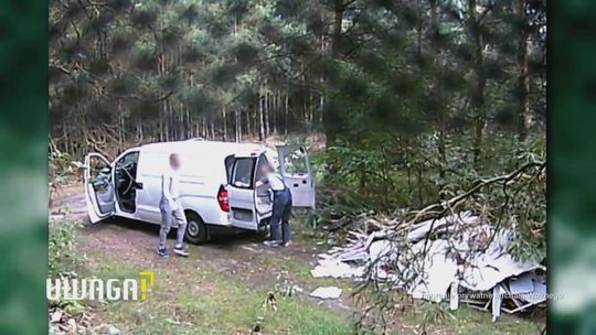 Bezczelnie wywieźli śmieci do lasu. Takiego obrotu sprawy się nie spodziewali [wideo]