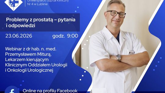 Bezpłatne konsultacje urologiczne w Lublinie. Akcja dla mężczyzn po 40. roku życia