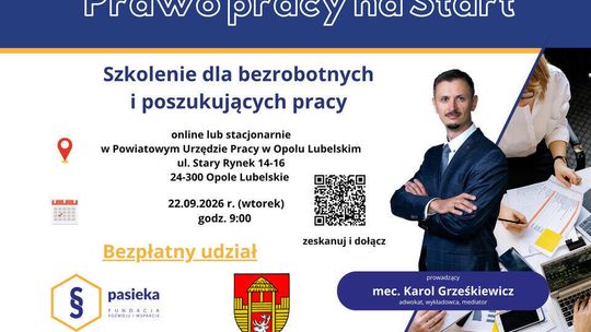 Bezpłatne szkolenie z prawa pracy dla bezrobotnych