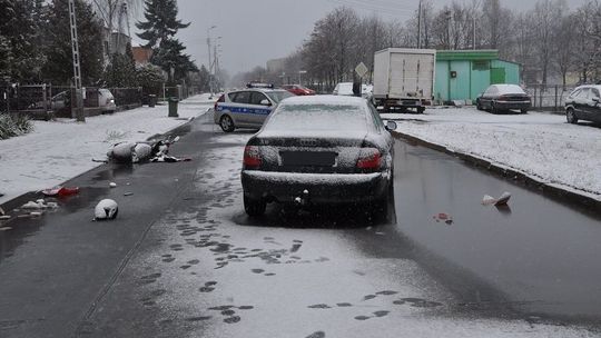 Biała Podlaska: Omijał kałużę, motorowerzysty nie ominął