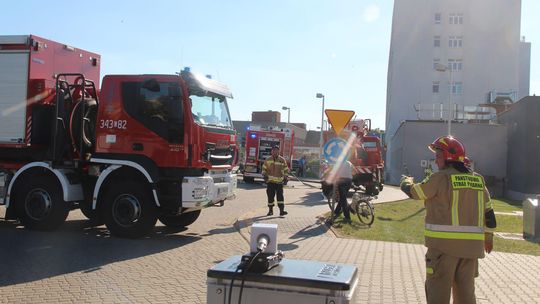 Biała Podlaska: Pożar w szpitalu. Ewakuacja oddziału z chorymi na Covid-19