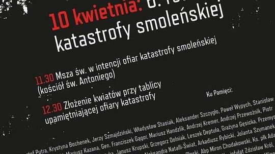 Biała Podlaska. Rocznica katastrofy smoleńskiej: rano syreny, później msza