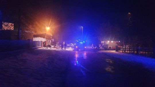 Biała Podlaska: W nocy spłonął sklep przy ulicy Kościuszki 