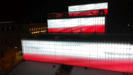 Biało-czerwony Lublin. Iluminacje na budynkach