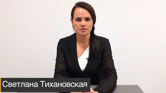 Białoruś. Swiatłana Cichanouska jest gotowa do przejęcia władzy w kraju [wideo]
