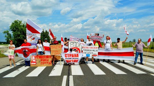Białorusini blokowali drogę do Koroszczyna. Nie był to jedyny protest