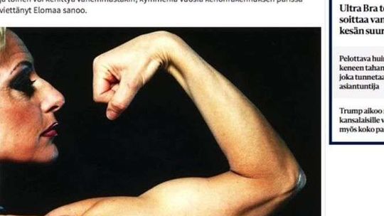 Biceps Marit Bjoergen znowu pod lupą (wideo)