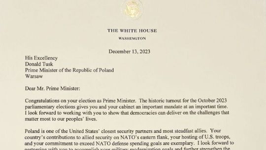 Biden do Tuska: Będziemy stać ramię w ramię