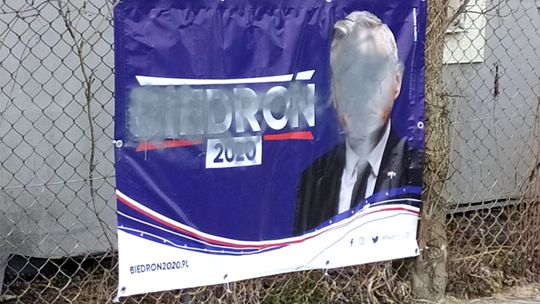 ﻿﻿Biedroń zamalowany w Kraśniku